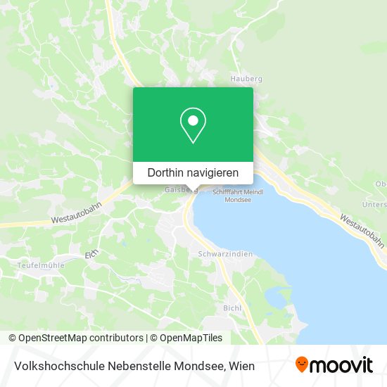 Volkshochschule Nebenstelle Mondsee Karte
