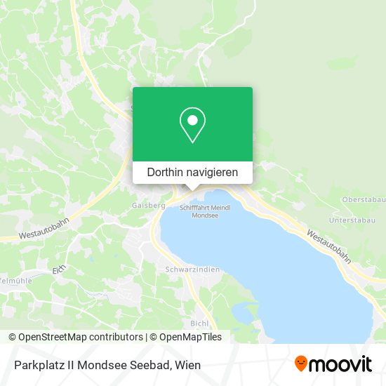 Parkplatz II Mondsee Seebad Karte
