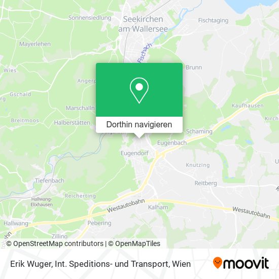 Erik Wuger, Int. Speditions- und Transport Karte