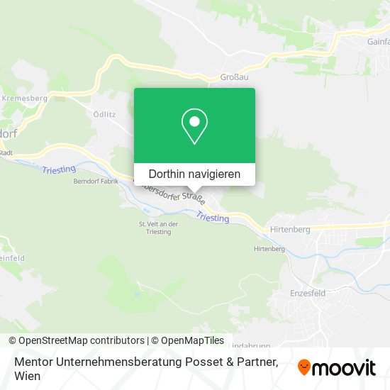 Mentor Unternehmensberatung Posset & Partner Karte