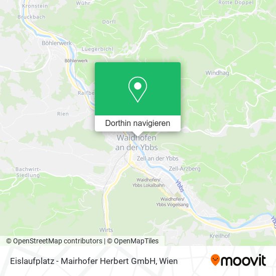 Eislaufplatz - Mairhofer Herbert GmbH Karte
