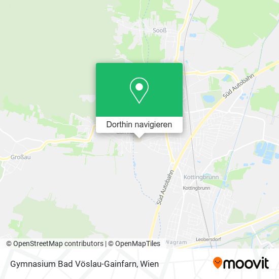 Gymnasium Bad Vöslau-Gainfarn Karte