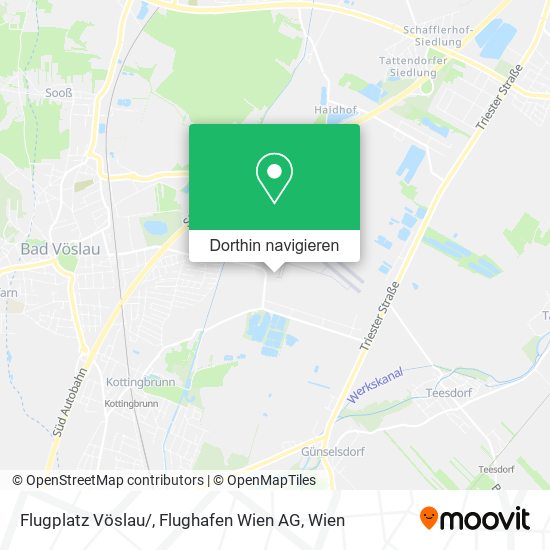 Flugplatz Vöslau / , Flughafen Wien AG Karte