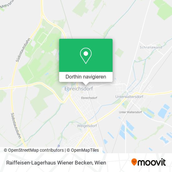 Raiffeisen-Lagerhaus Wiener Becken Karte