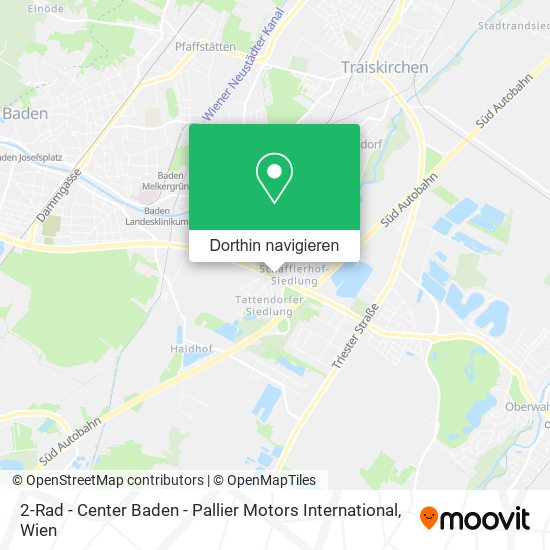 2-Rad - Center Baden - Pallier Motors International Karte