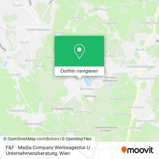 F&F - Media Company Werbeagentur U Unternehmensberatung Karte