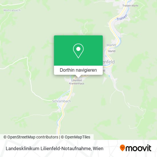 Landesklinikum Lilienfeld-Notaufnahme Karte