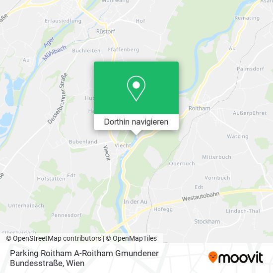 Parking Roitham A-Roitham Gmundener Bundesstraße Karte