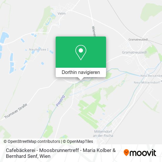 Cafebäckerei - Moosbrunnertreff - Maria Kolber & Bernhard Senf Karte