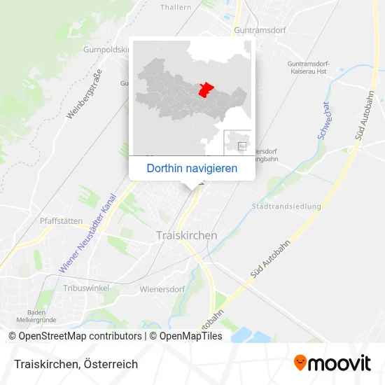 Traiskirchen Karte