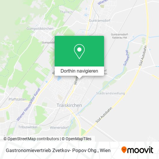 Gastronomievertrieb Zvetkov- Popov Ohg. Karte