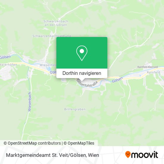 Marktgemeindeamt St. Veit / Gölsen Karte
