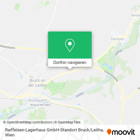Raiffeisen-Lagerhaus GmbH-Standort Bruck / Leitha Karte