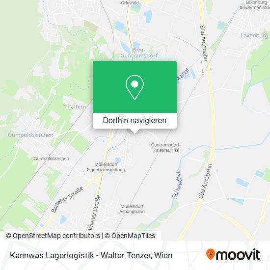 Kannwas Lagerlogistik - Walter Tenzer Karte