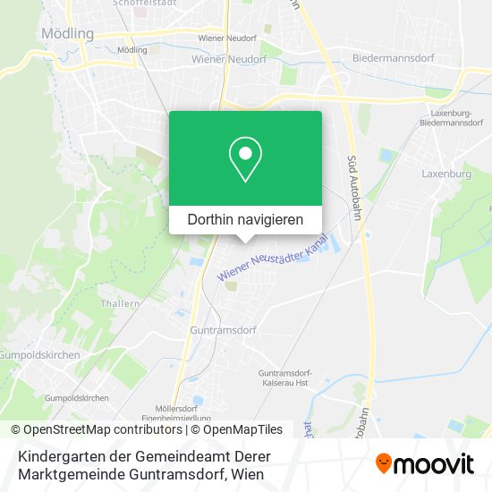 Kindergarten der Gemeindeamt Derer Marktgemeinde Guntramsdorf Karte