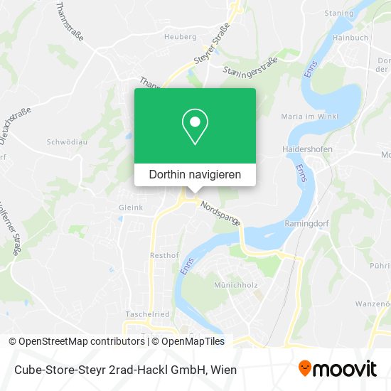 Cube-Store-Steyr 2rad-Hackl GmbH Karte