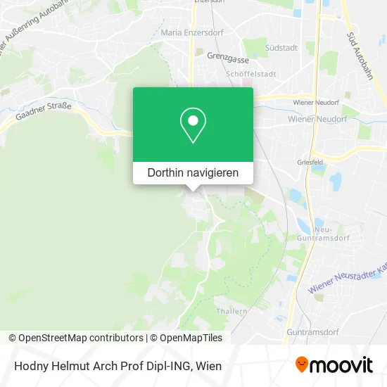 Hodny Helmut Arch Prof Dipl-ING Karte