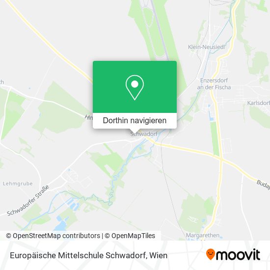 Europäische Mittelschule Schwadorf Karte