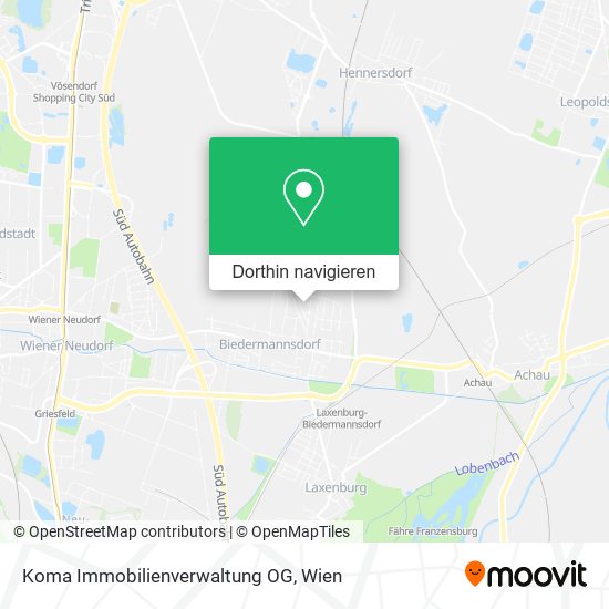 Koma Immobilienverwaltung OG Karte