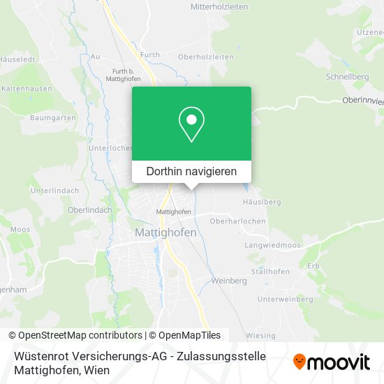 Wüstenrot Versicherungs-AG - Zulassungsstelle Mattighofen Karte