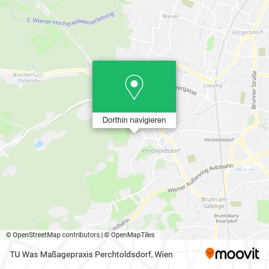 TU Was Maßagepraxis Perchtoldsdorf Karte
