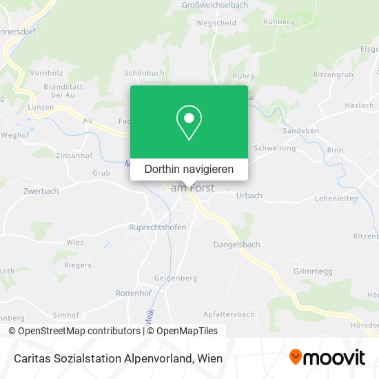 Caritas Sozialstation Alpenvorland Karte