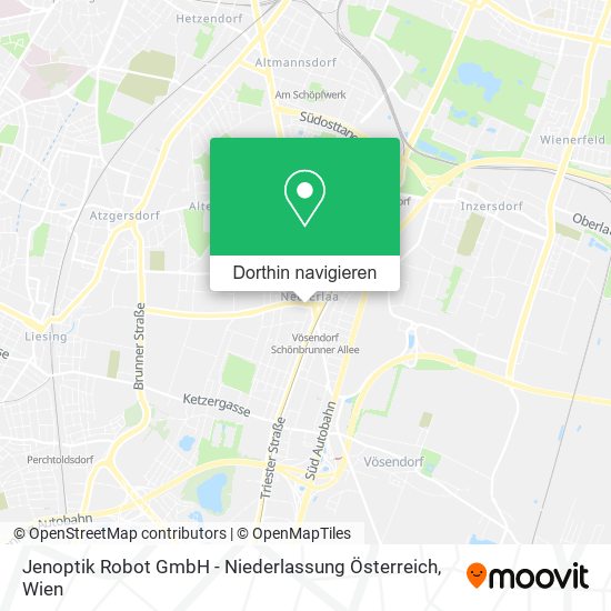 Jenoptik Robot GmbH - Niederlassung Österreich Karte