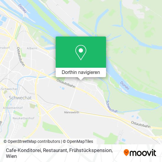 Cafe-Konditorei, Restaurant, Frühstückspension Karte