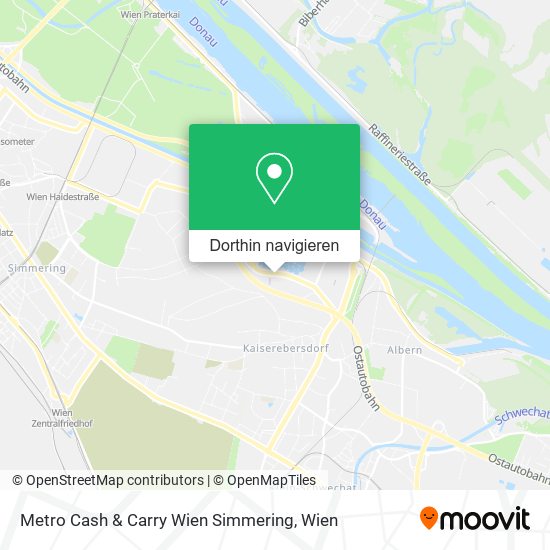 Metro Cash & Carry Wien Simmering Karte