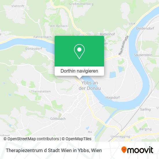 Therapiezentrum d Stadt Wien in Ybbs Karte