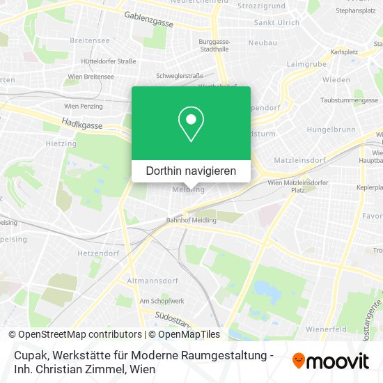 Cupak, Werkstätte für Moderne Raumgestaltung - Inh. Christian Zimmel Karte