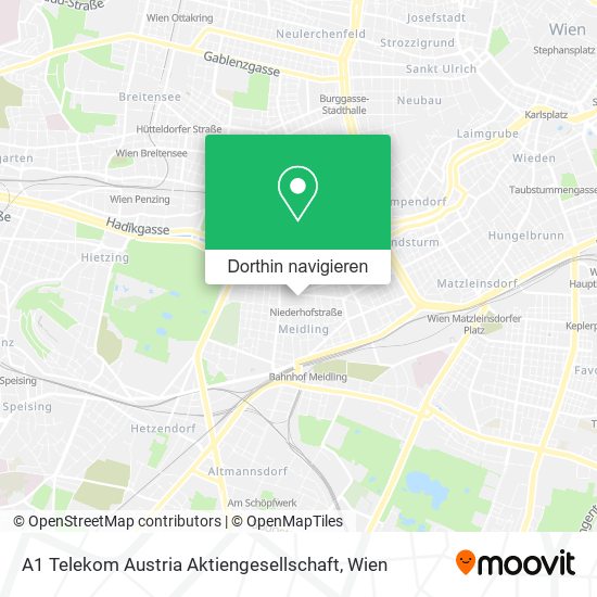 A1 Telekom Austria Aktiengesellschaft Karte