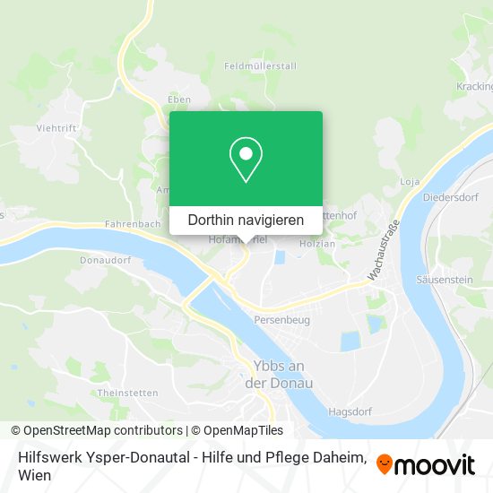 Hilfswerk Ysper-Donautal - Hilfe und Pflege Daheim Karte