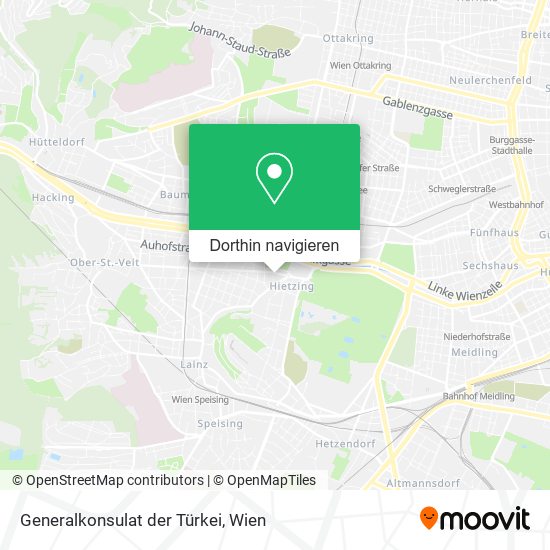 Generalkonsulat der Türkei Karte