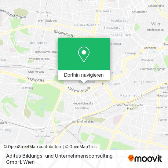 Aditus Bildungs- und Unternehmensconsulting GmbH Karte