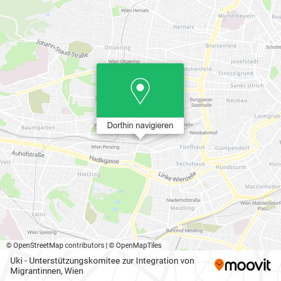 Uki - Unterstützungskomitee zur Integration von Migrantinnen Karte