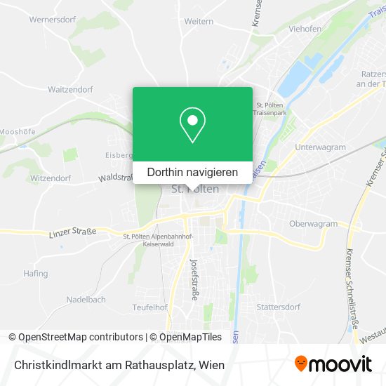 Christkindlmarkt am Rathausplatz Karte