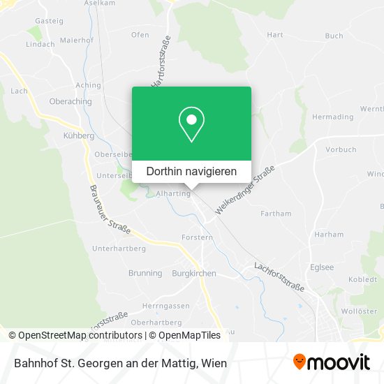 Bahnhof St. Georgen an der Mattig Karte