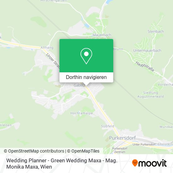 Wedding Planner - Green Wedding Maxa - Mag. Monika Maxa Karte