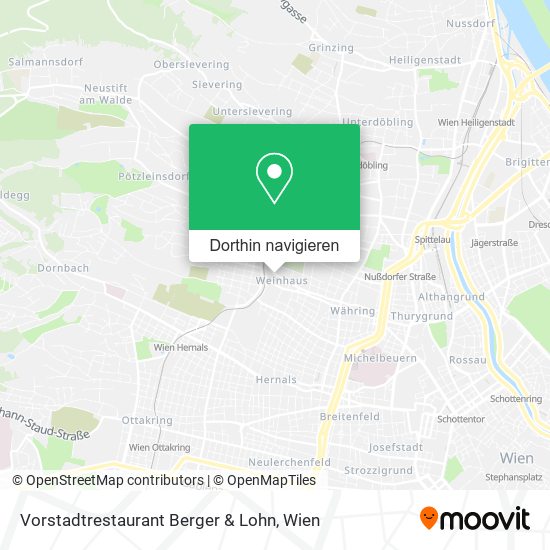 Vorstadtrestaurant Berger & Lohn Karte