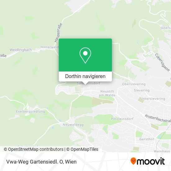 Vwa-Weg Gartensiedl. O Karte