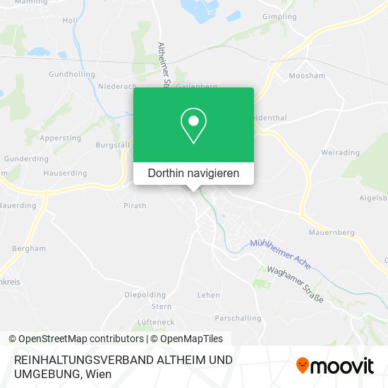 REINHALTUNGSVERBAND ALTHEIM UND UMGEBUNG Karte
