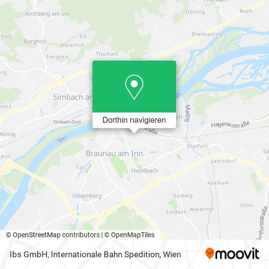 Ibs GmbH, Internationale Bahn Spedition Karte