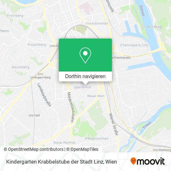 Kindergarten Krabbelstube der Stadt Linz Karte