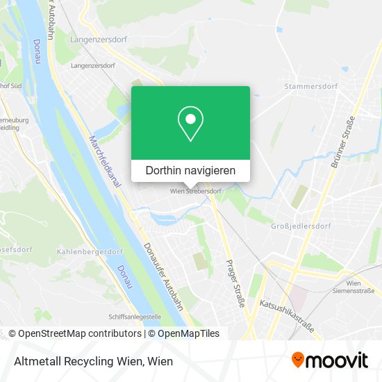 Altmetall Recycling Wien Karte