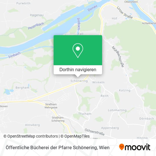 Öffentliche Bücherei der Pfarre Schönering Karte
