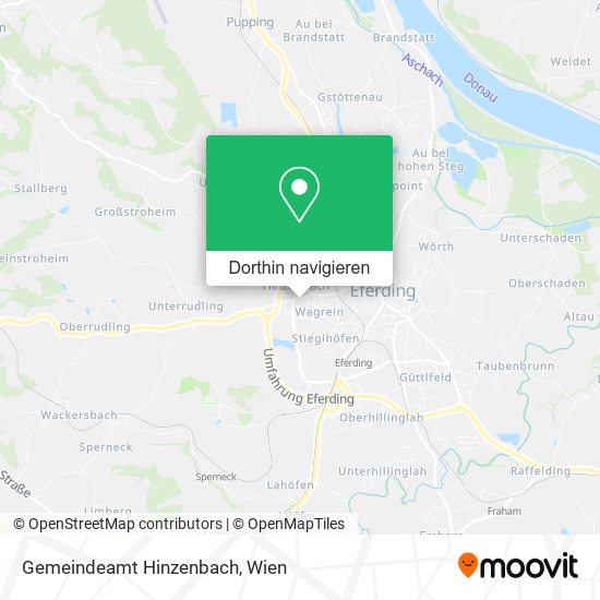 Gemeindeamt Hinzenbach Karte