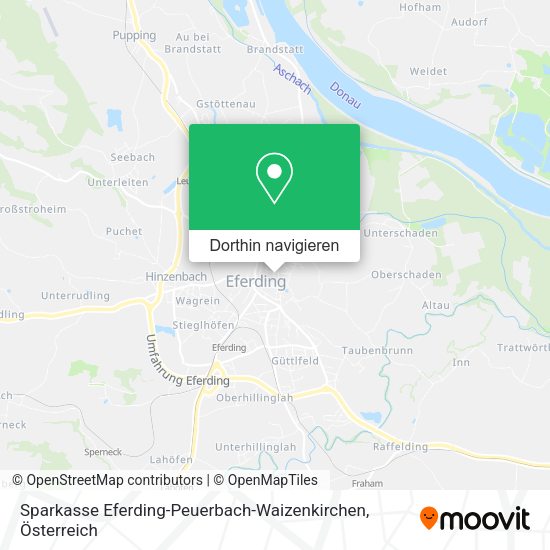 Sparkasse Eferding-Peuerbach-Waizenkirchen Karte