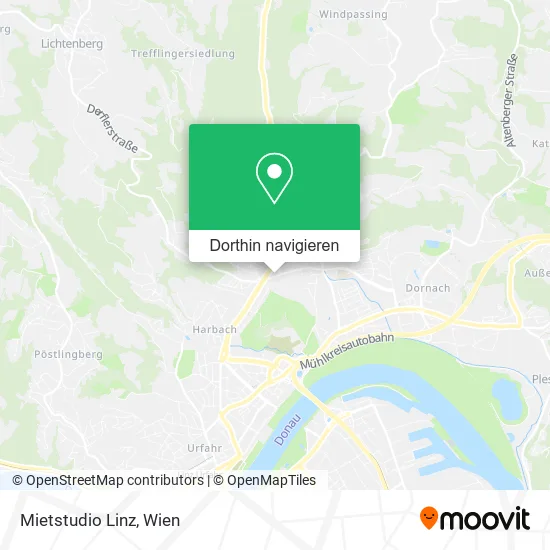 Mietstudio Linz Karte