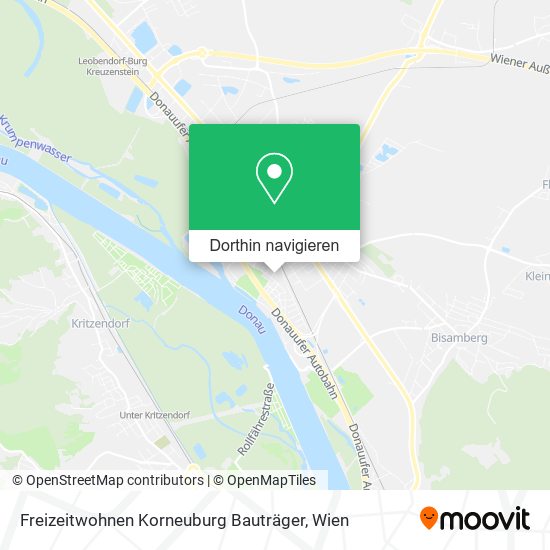 Freizeitwohnen Korneuburg Bauträger Karte